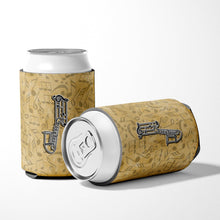 Load image into Gallery viewer, Letter J Musical Instrument Alphabet Can or Bottle Hugger CJ2004-JCC