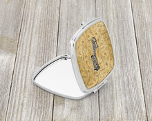 Load image into Gallery viewer, Letter J Musical Instrument Alphabet Compact Mirror – Stylish Purse Mirror with Artistic Covers CJ2004-JSCM