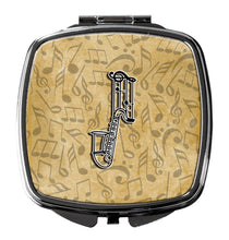 Load image into Gallery viewer, Letter J Musical Instrument Alphabet Compact Mirror – Stylish Purse Mirror with Artistic Covers CJ2004-JSCM