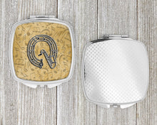 Load image into Gallery viewer, Letter Q Musical Instrument Alphabet Compact Mirror – Stylish Purse Mirror with Artistic Covers CJ2004-QSCM