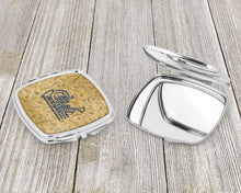 Load image into Gallery viewer, Letter R Musical Instrument Alphabet Compact Mirror – Stylish Purse Mirror with Artistic Covers CJ2004-RSCM