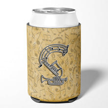 Load image into Gallery viewer, Letter S Musical Instrument Alphabet Can or Bottle Hugger CJ2004-SCC