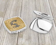 Load image into Gallery viewer, Letter S Musical Instrument Alphabet Compact Mirror – Stylish Purse Mirror with Artistic Covers CJ2004-SSCM