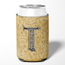 Load image into Gallery viewer, Letter T Musical Instrument Alphabet Can or Bottle Hugger CJ2004-TCC