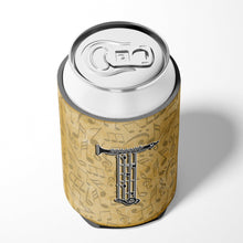 Load image into Gallery viewer, Letter T Musical Instrument Alphabet Can or Bottle Hugger CJ2004-TCC