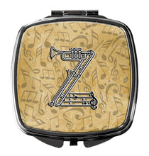 Load image into Gallery viewer, Letter Z Musical Instrument Alphabet Compact Mirror – Stylish Purse Mirror with Artistic Covers CJ2004-ZSCM