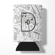 Load image into Gallery viewer, Letter D Musical Note Letters Can or Bottle Hugger CJ2007-DCC