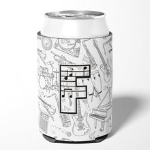 Load image into Gallery viewer, Letter F Musical Note Letters Can or Bottle Hugger CJ2007-FCC