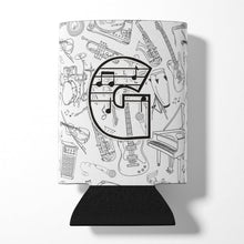Load image into Gallery viewer, Letter G Musical Note Letters Can or Bottle Hugger CJ2007-GCC