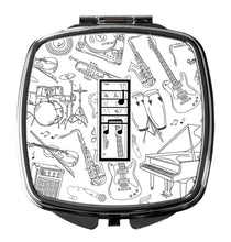 Load image into Gallery viewer, Letter I Musical Note Letters Compact Mirror – Stylish Purse Mirror with Artistic Covers CJ2007-ISCM