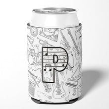 Load image into Gallery viewer, Letter P Musical Note Letters Can or Bottle Hugger CJ2007-PCC