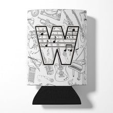 Load image into Gallery viewer, Letter W Musical Note Letters Can or Bottle Hugger CJ2007-WCC