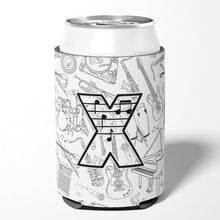 Load image into Gallery viewer, Letter X Musical Note Letters Can or Bottle Hugger CJ2007-XCC