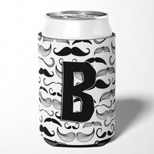 Load image into Gallery viewer, Letter B Moustache Initial Can or Bottle Hugger CJ2009-BCC