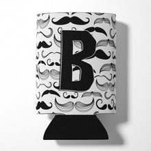 Load image into Gallery viewer, Letter B Moustache Initial Can or Bottle Hugger CJ2009-BCC