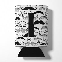 Load image into Gallery viewer, Letter I Moustache Initial Can or Bottle Hugger CJ2009-ICC