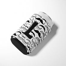 Load image into Gallery viewer, Letter L Moustache Initial Can or Bottle Hugger CJ2009-LCC