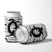 Load image into Gallery viewer, Letter Q Moustache Initial Can or Bottle Hugger CJ2009-QCC