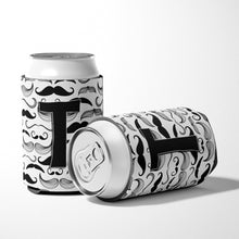 Load image into Gallery viewer, Letter T Moustache Initial Can or Bottle Hugger CJ2009-TCC