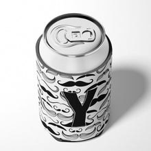 Load image into Gallery viewer, Letter Y Moustache Initial Can or Bottle Hugger CJ2009-YCC