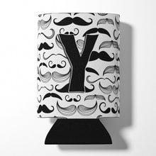 Load image into Gallery viewer, Letter Y Moustache Initial Can or Bottle Hugger CJ2009-YCC