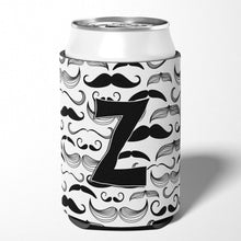 Load image into Gallery viewer, Letter Z Moustache Initial Can or Bottle Hugger CJ2009-ZCC