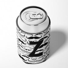 Load image into Gallery viewer, Letter Z Moustache Initial Can or Bottle Hugger CJ2009-ZCC