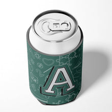 Load image into Gallery viewer, Letter A Back to School Initial Can or Bottle Hugger CJ2010-ACC