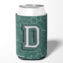 Load image into Gallery viewer, Letter D Back to School Initial Can or Bottle Hugger CJ2010-DCC