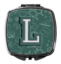Load image into Gallery viewer, Letter L Back to School Initial Compact Mirror – Stylish Purse Mirror with Artistic Covers CJ2010-LSCM