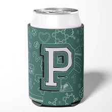 Load image into Gallery viewer, Letter P Back to School Initial Can or Bottle Hugger CJ2010-PCC