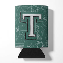 Load image into Gallery viewer, Letter T Back to School Initial Can or Bottle Hugger CJ2010-TCC