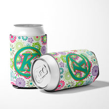Load image into Gallery viewer, Letter K Flowers Pink Teal Green Initial Can or Bottle Hugger CJ2011-KCC