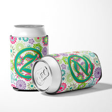 Load image into Gallery viewer, Letter Z Flowers Pink Teal Green Initial Can or Bottle Hugger CJ2011-ZCC