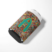 Load image into Gallery viewer, Letter A Retro Tribal Alphabet Initial Can or Bottle Hugger CJ2013-ACC