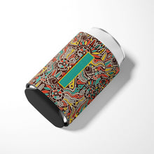 Load image into Gallery viewer, Letter I Retro Tribal Alphabet Initial Can or Bottle Hugger CJ2013-ICC