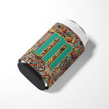 Load image into Gallery viewer, Letter M Retro Tribal Alphabet Initial Can or Bottle Hugger CJ2013-MCC