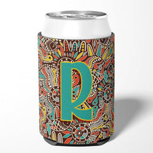 Load image into Gallery viewer, Letter R Retro Tribal Alphabet Initial Can or Bottle Hugger CJ2013-RCC