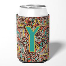 Load image into Gallery viewer, Letter Y Retro Tribal Alphabet Initial Can or Bottle Hugger CJ2013-YCC