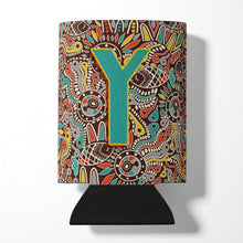 Load image into Gallery viewer, Letter Y Retro Tribal Alphabet Initial Can or Bottle Hugger CJ2013-YCC