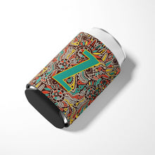 Load image into Gallery viewer, Letter Z Retro Tribal Alphabet Initial Can or Bottle Hugger CJ2013-ZCC
