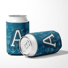 Load image into Gallery viewer, Letter A Sea Doodles Initial Alphabet Can or Bottle Hugger CJ2014-ACC