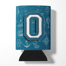 Load image into Gallery viewer, Letter O Sea Doodles Initial Alphabet Can or Bottle Hugger CJ2014-OCC