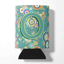 Load image into Gallery viewer, Letter O Circle Circle Teal Initial Alphabet Can or Bottle Hugger CJ2015-OCC
