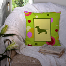 Load image into Gallery viewer, Dachshund Throw Pillow - 14x14 Decorative Pillow – Art for Your Home &amp; Patio
