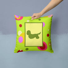Load image into Gallery viewer, Dandie Dinmont Terrier Throw Pillow - 14x14 Decorative Pillow – Art for Your Home &amp; Patio