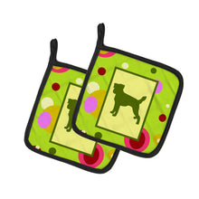 Load image into Gallery viewer, Jack Russell Terrier Pot Holders - Set of 2 - Heat-Resistant Kitchen Essentials CK1041PTHD