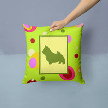 Load image into Gallery viewer, Norwich Terrier Throw Pillow - 14x14 Decorative Pillow – Art for Your Home &amp; Patio
