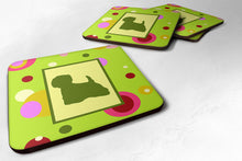 Load image into Gallery viewer, Westie Coasters - Set of 4 Lightweight Foam, Absorbent Drink Coasters