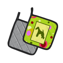 Load image into Gallery viewer, Fox Terrier Pot Holders - Set of 2 - Heat-Resistant Kitchen Essentials CK1067PTHD